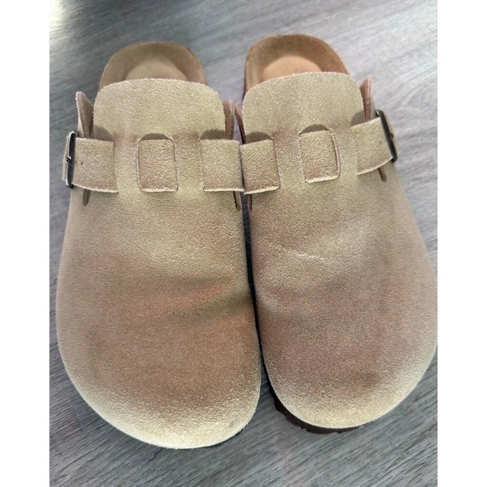 Cushion air men clog size 8 beige